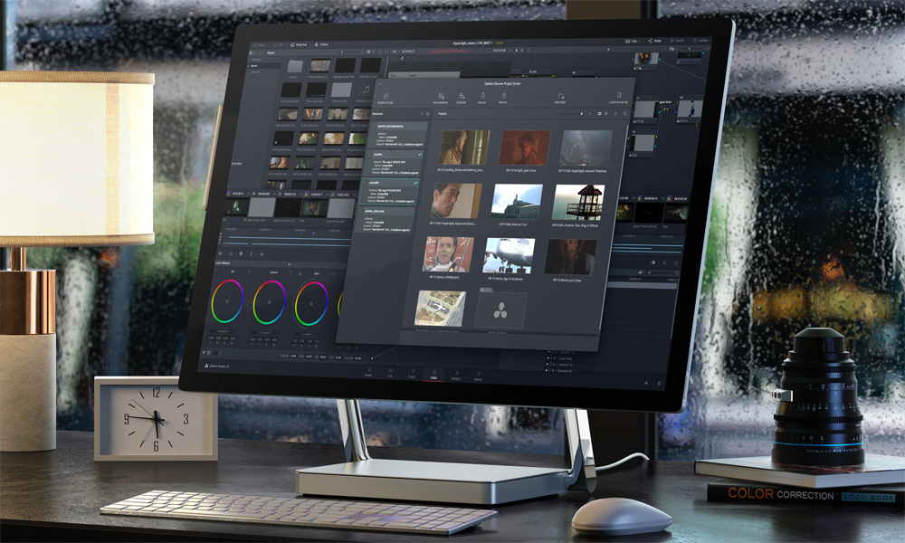 Davinci Resolve interface shot DaVinci Resolve - editing software