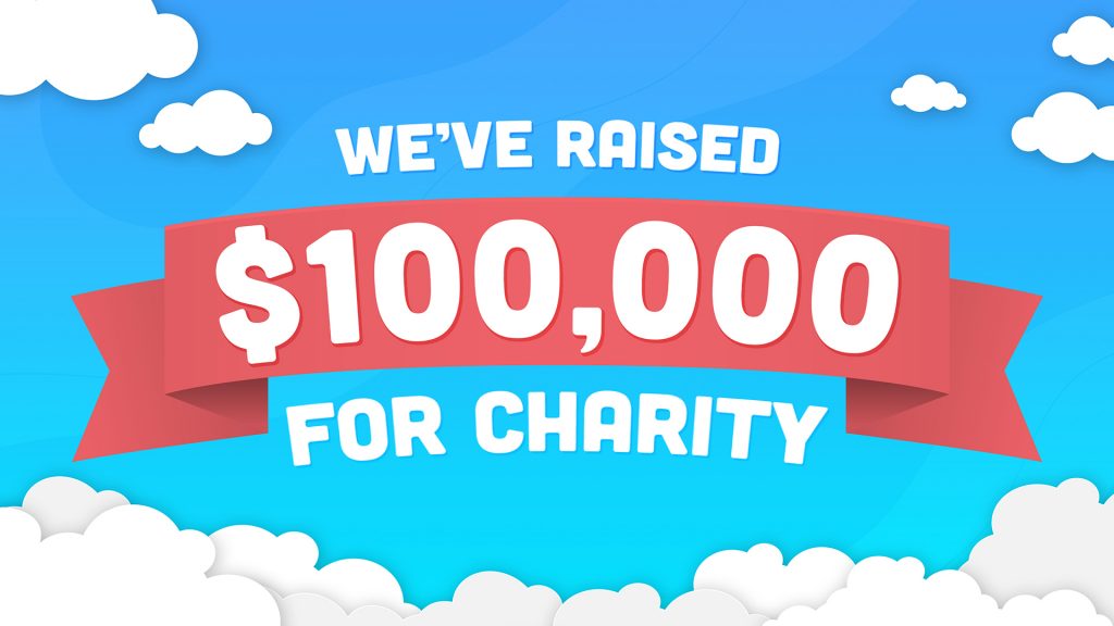 Helping the world, a little at a time. We've Raised $100,000 for Charity - HitFilm Express PWYW good causes