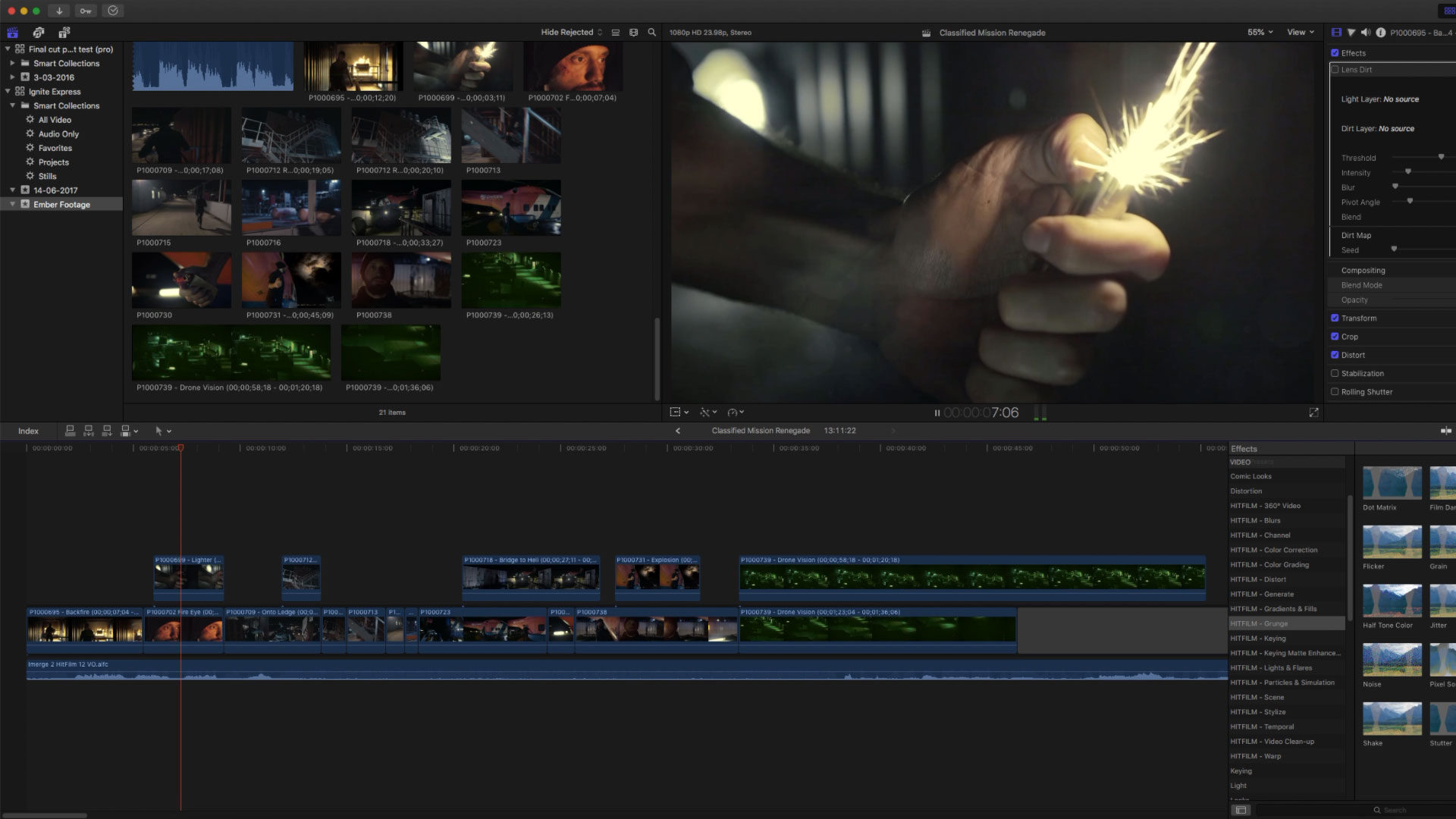 Ignite Pro in FCPX - VFX plugins for After Effects, VEGAS