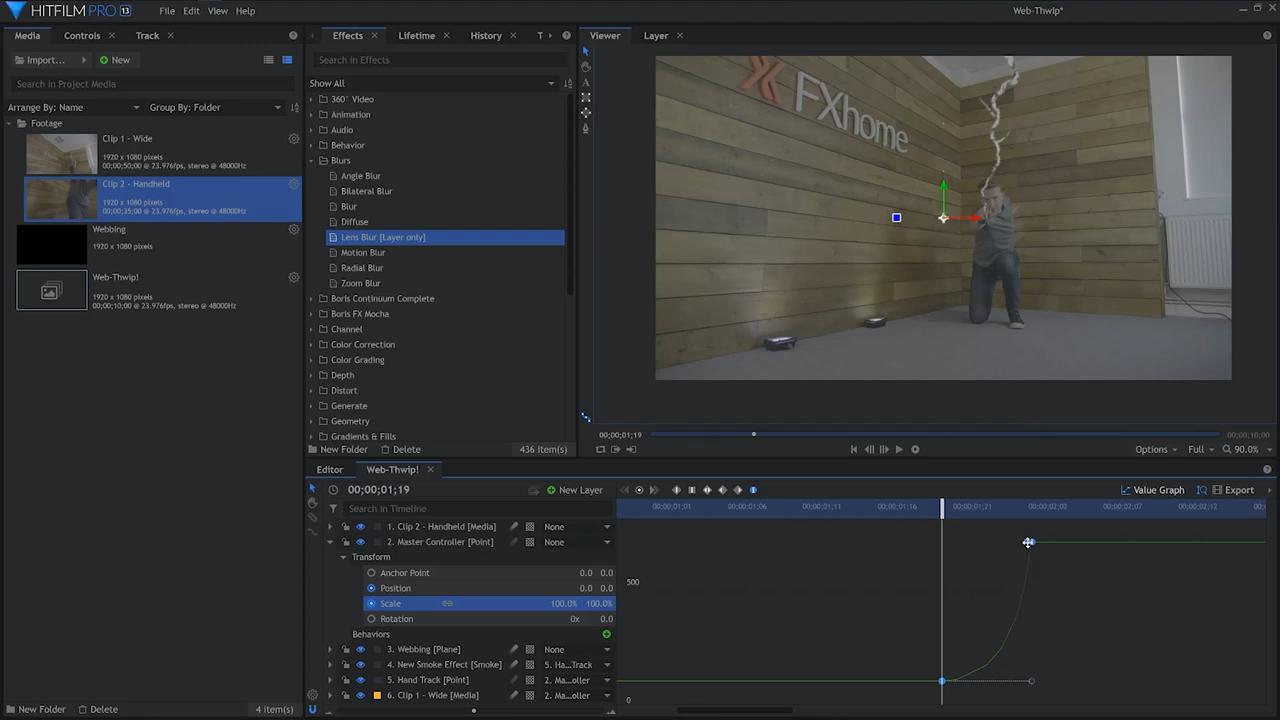 How to create the Spider-Man web shooter effect - imitating camera movement
