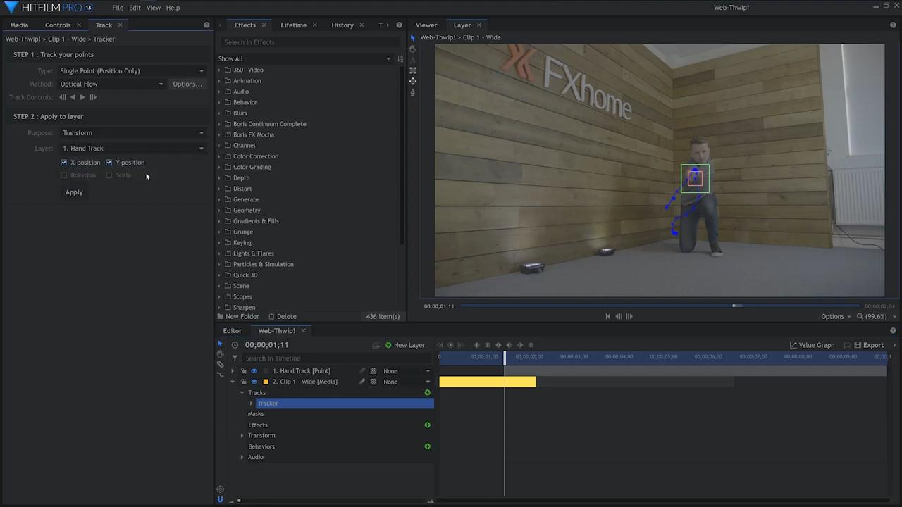 How to create the Spider-Man web shooter effect - motion track